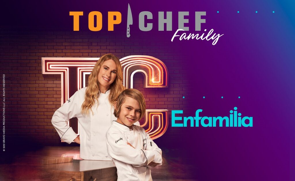 El canal de televisión Enfamilia estrena en exclusiva Top Chef Family, el talent culinario presentado por Meghan Trainor