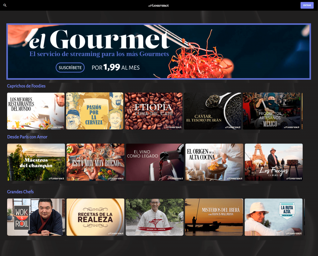 AMC Networks International lanza El Gourmet, el único servicio de streaming especializado en alta gastronomía