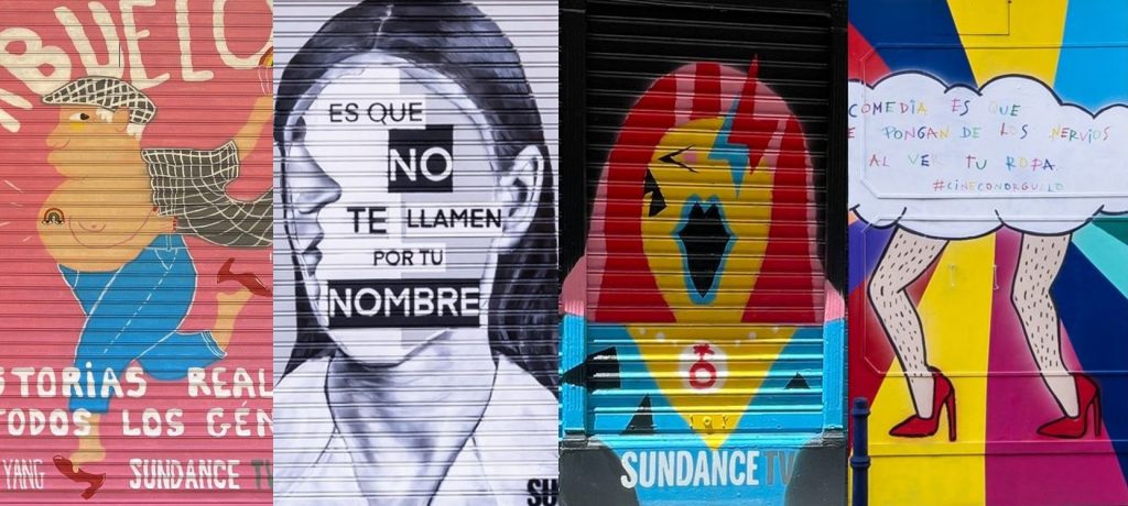 El canal de televisión SundanceTV crea un circuito de ilustraciones en las calles de Madrid con motivo del Orgullo 2022