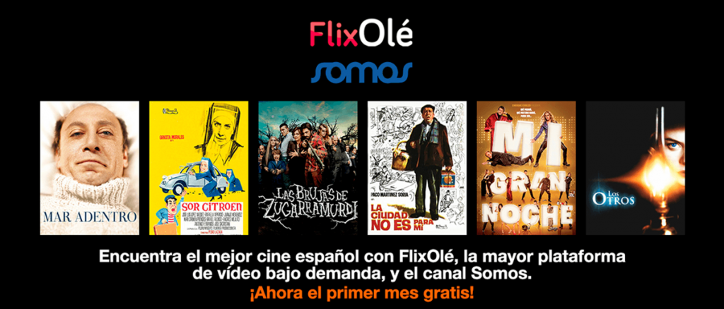 Orange TV estrena un nuevo paquete premium de cine español con la incorporación gratuita del canal Somos a la oferta de FlixOlé