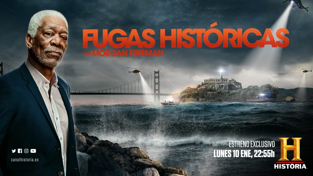 Canal HISTORIA se adentra en las grandes huidas carcelarias con el estreno exclusivo de ‘Fugas históricas con Morgan Freeman’