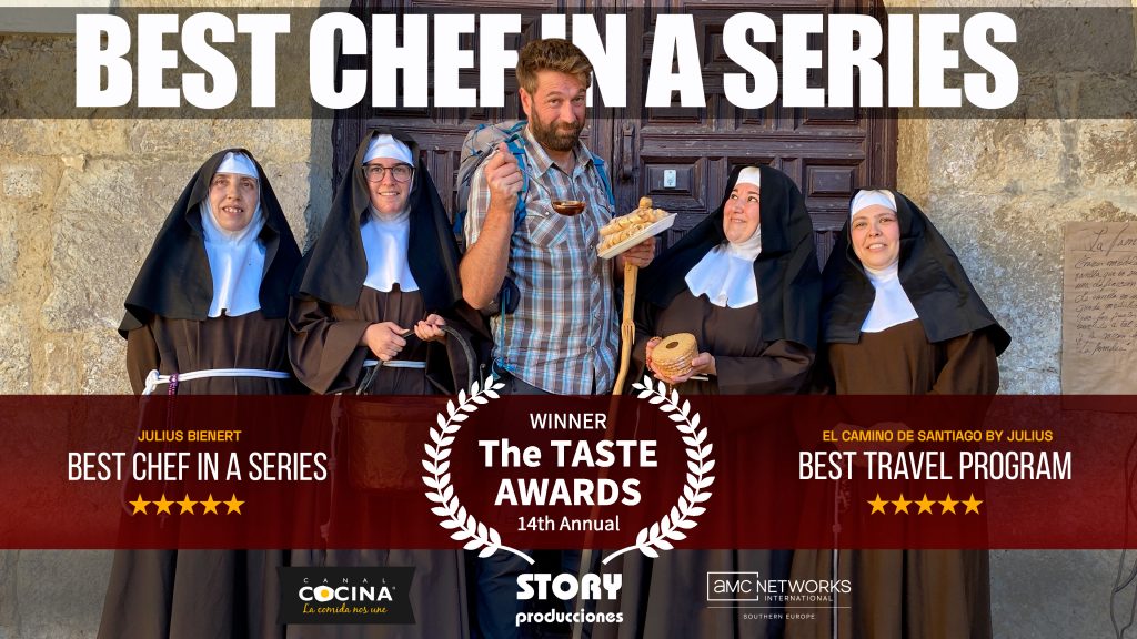 Julius Bienert hace historia en los prestigiosos premios The Taste Awards de la mano de Canal Cocina