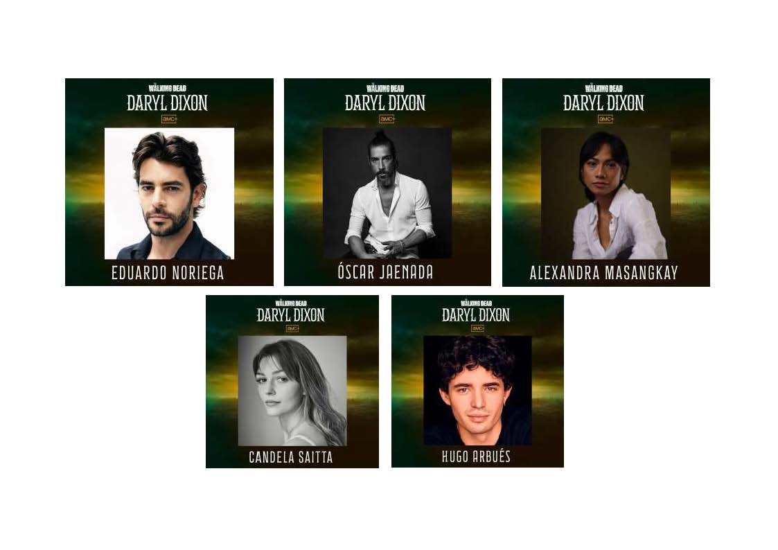 Eduardo Noriega, Óscar Jaenada y Alexandra Masangkay se unen al reparto de la tercera temporada de The Walking Dead: Daryl Dixon, rodada en España