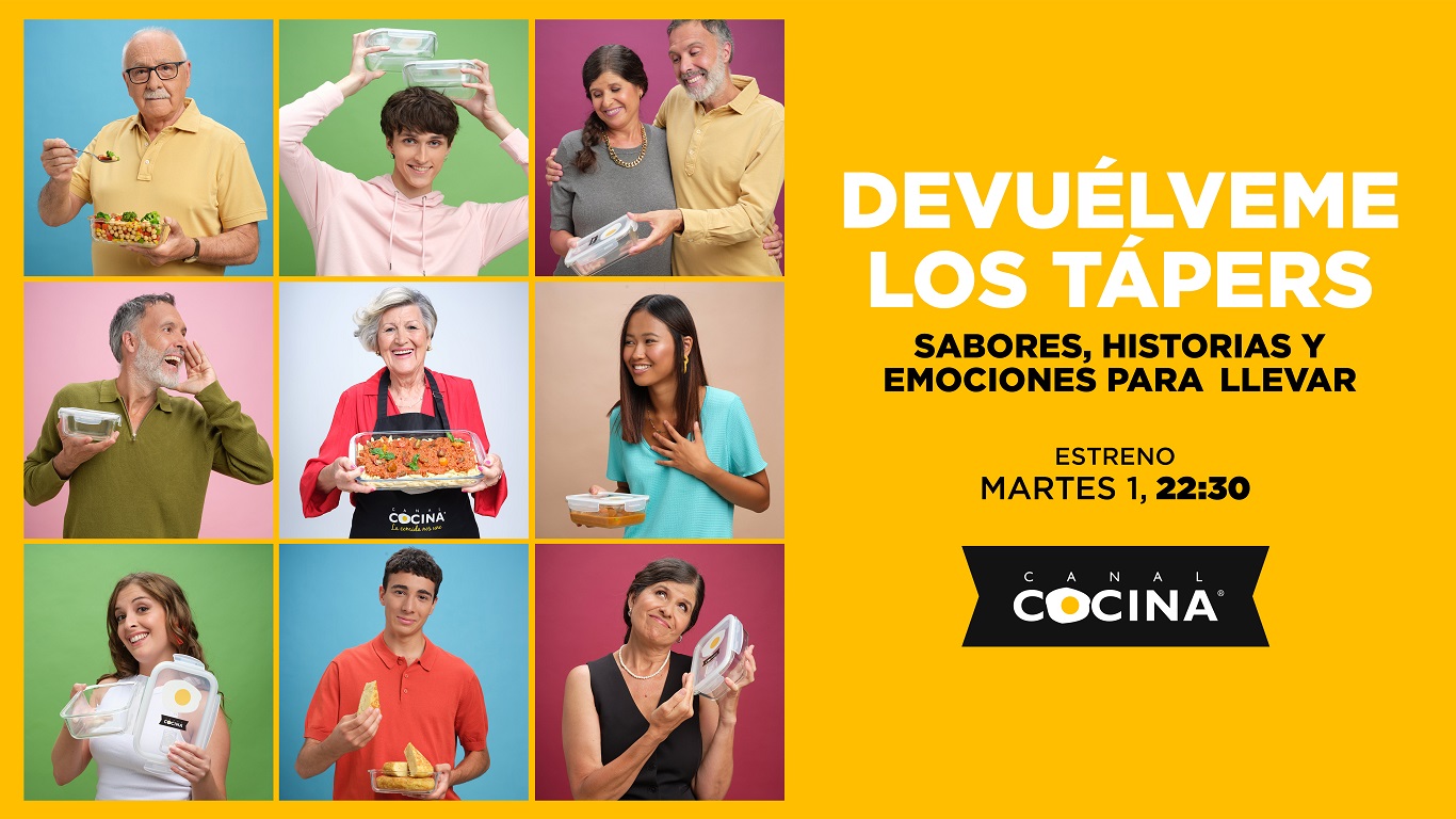 Canal Cocina estrena ‘Devuélveme los tápers’, su nuevo formato original que rinde homenaje a quienes comparten su comida casera