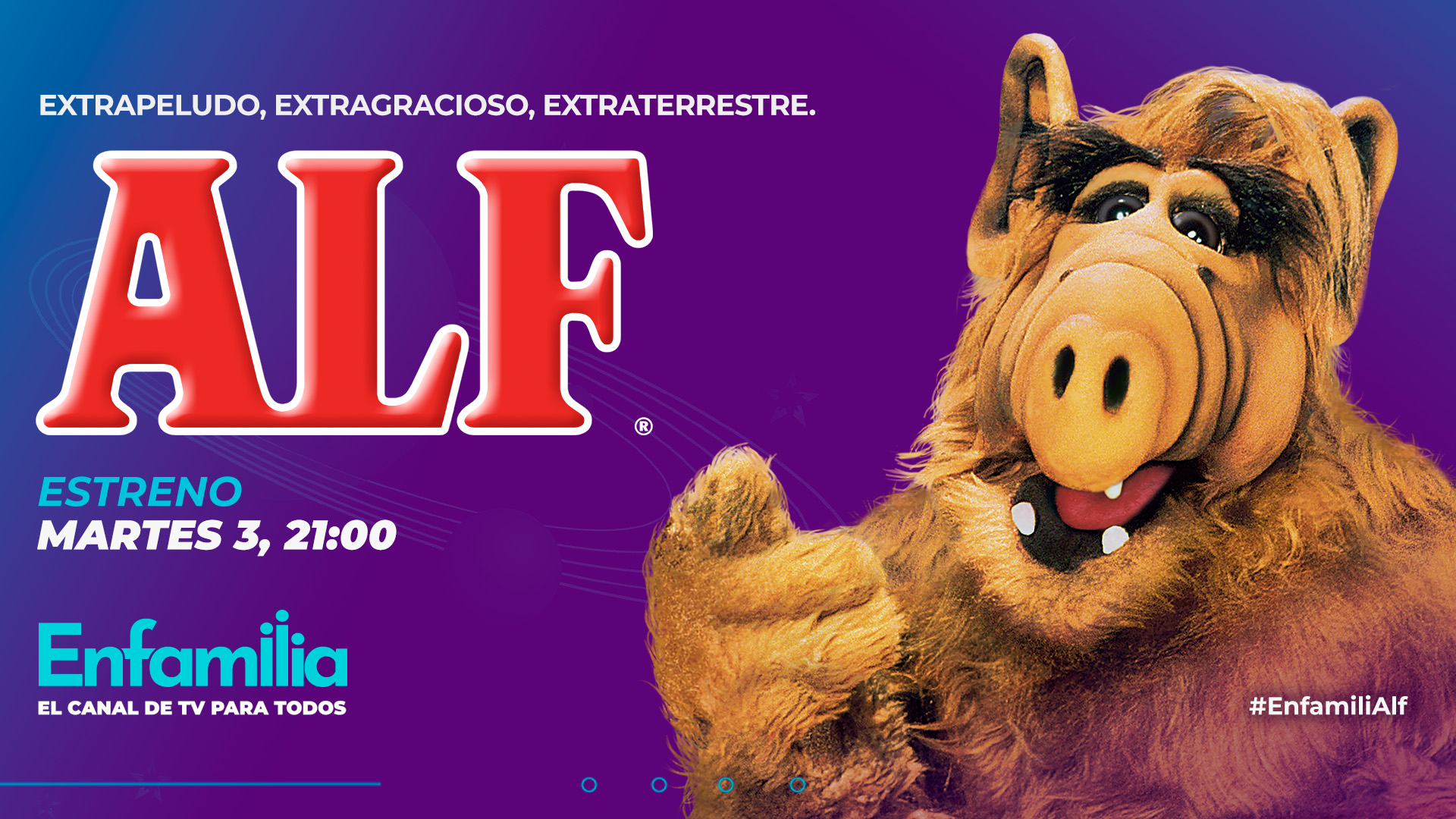 ALF, el extraterrestre más gamberro de la televisión, vuelve a la parrilla de la mano de Enfamilia