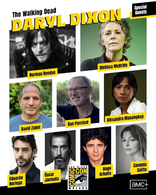 AMC Networks desembarca en San Diego Comic-Con Málaga con ‘The Walking Dead: Daryl Dixon’ y ‘Talamasca: La Orden Secreta, de Anne Rice’