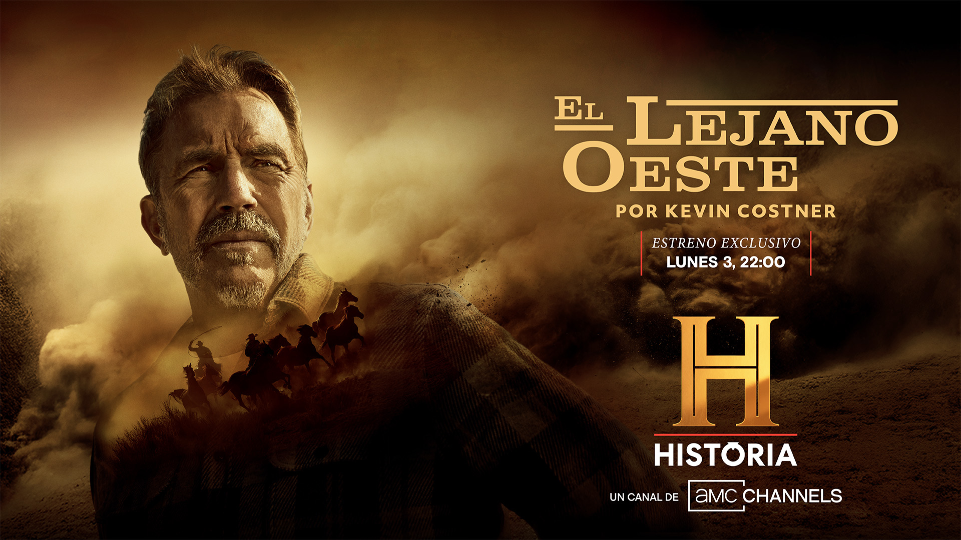 El Lejano Oeste como nunca se ha contado: Canal HISTORIA estrena la serie documental de Kevin Costner