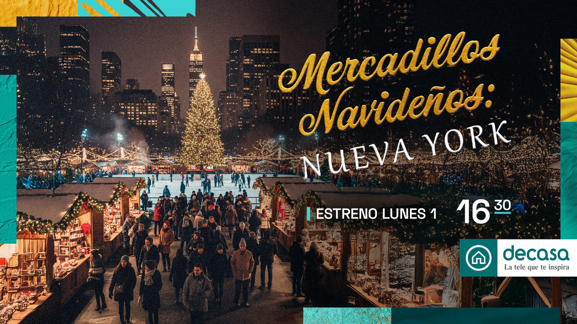 Canal Decasa acerca la Navidad de las calles de Nueva York con el estreno de la séptima temporada de ‘Mercadillos navideños’
