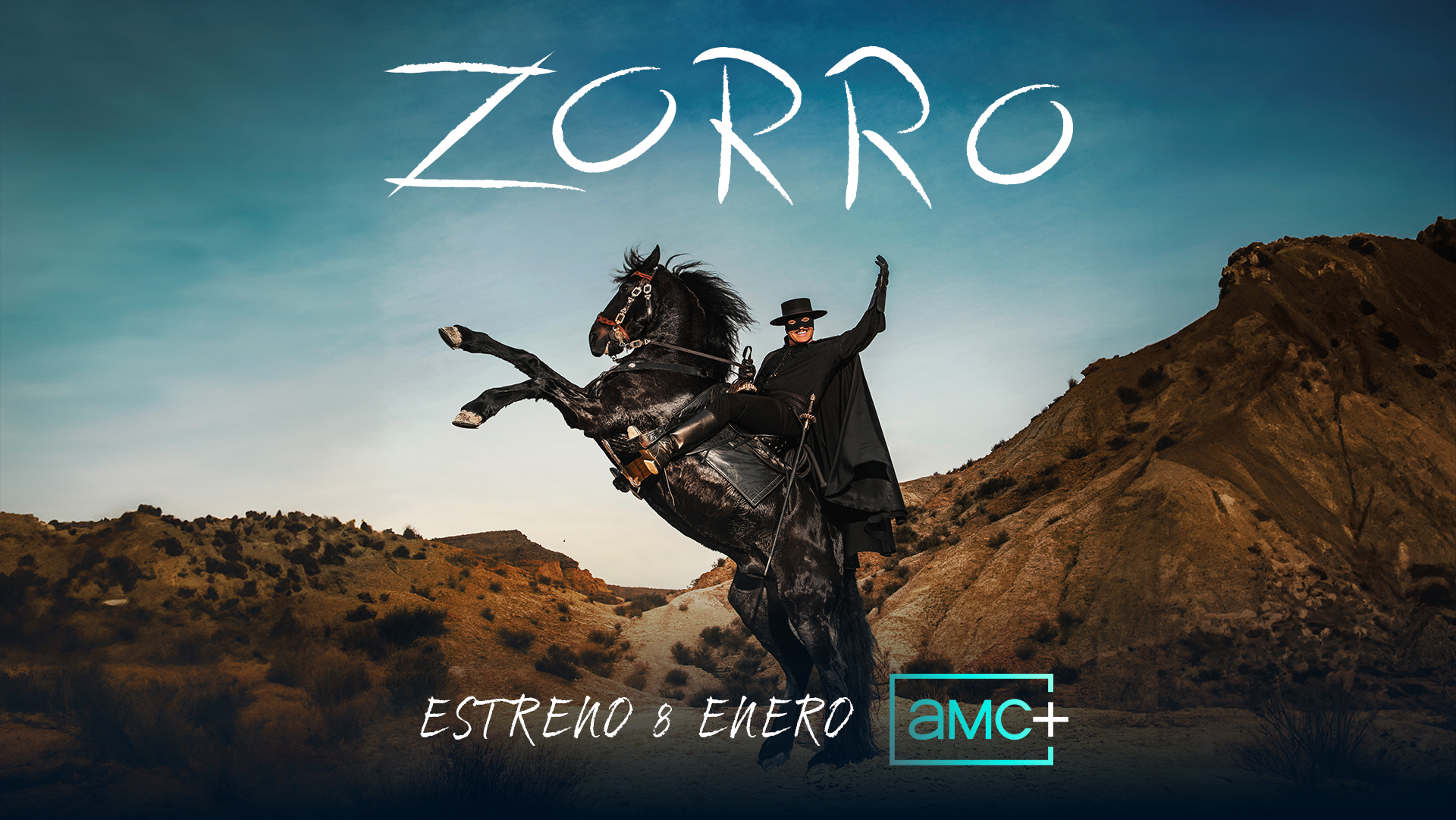 AMC+ estrena ‘Zorro’, una nueva versión del icónico héroe con Jean Dujardin