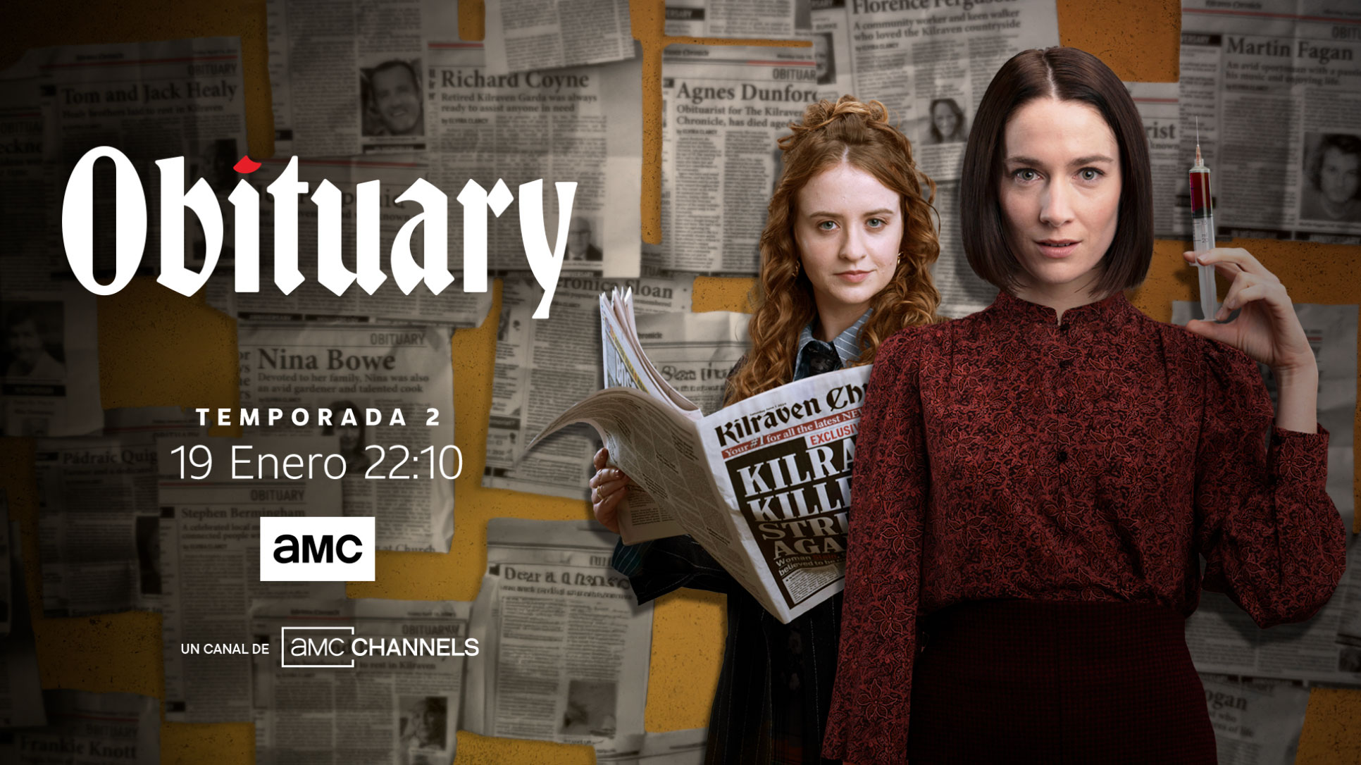 AMC estrena en exclusiva la segunda temporada de la comedia negra ‘Obituary’