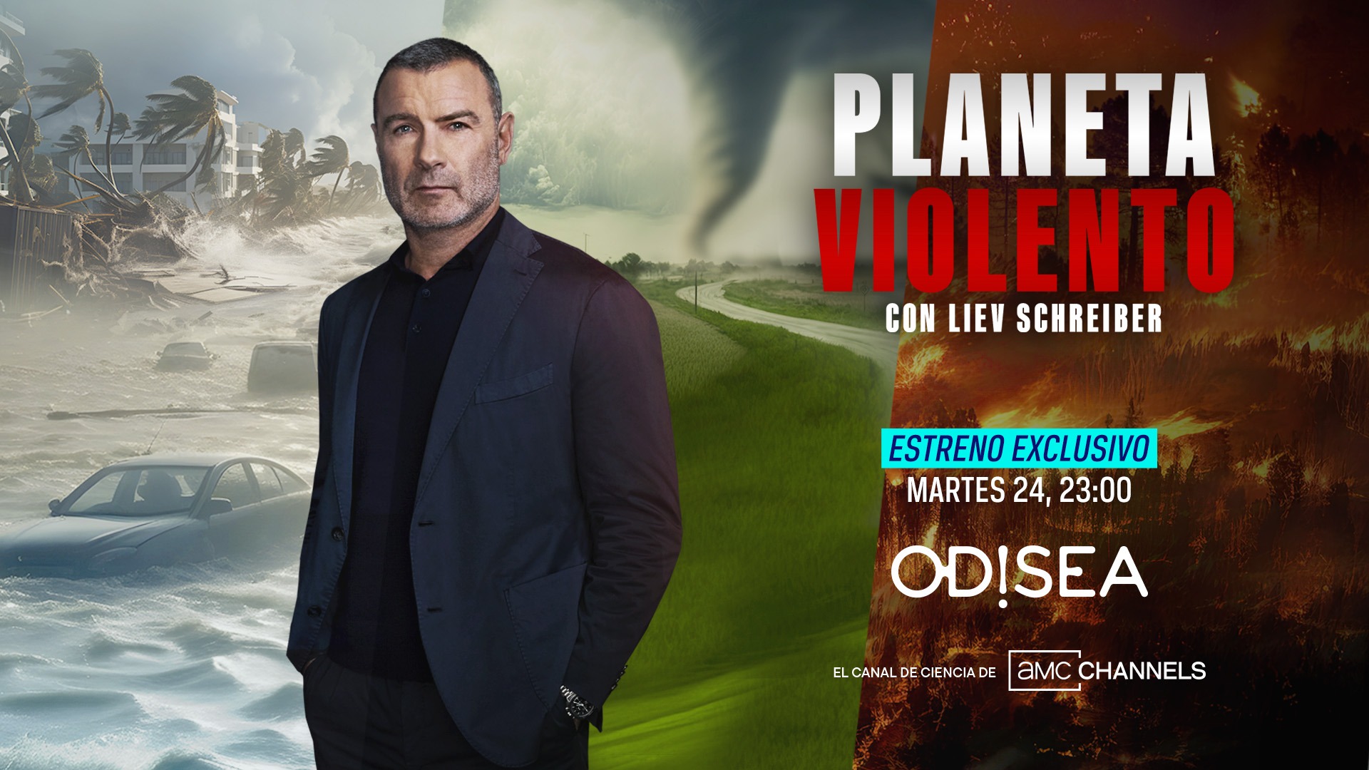Odisea estrena ‘Planeta violento con Liev Schreiber’, serie documental que descubre los desastres naturales más extremos