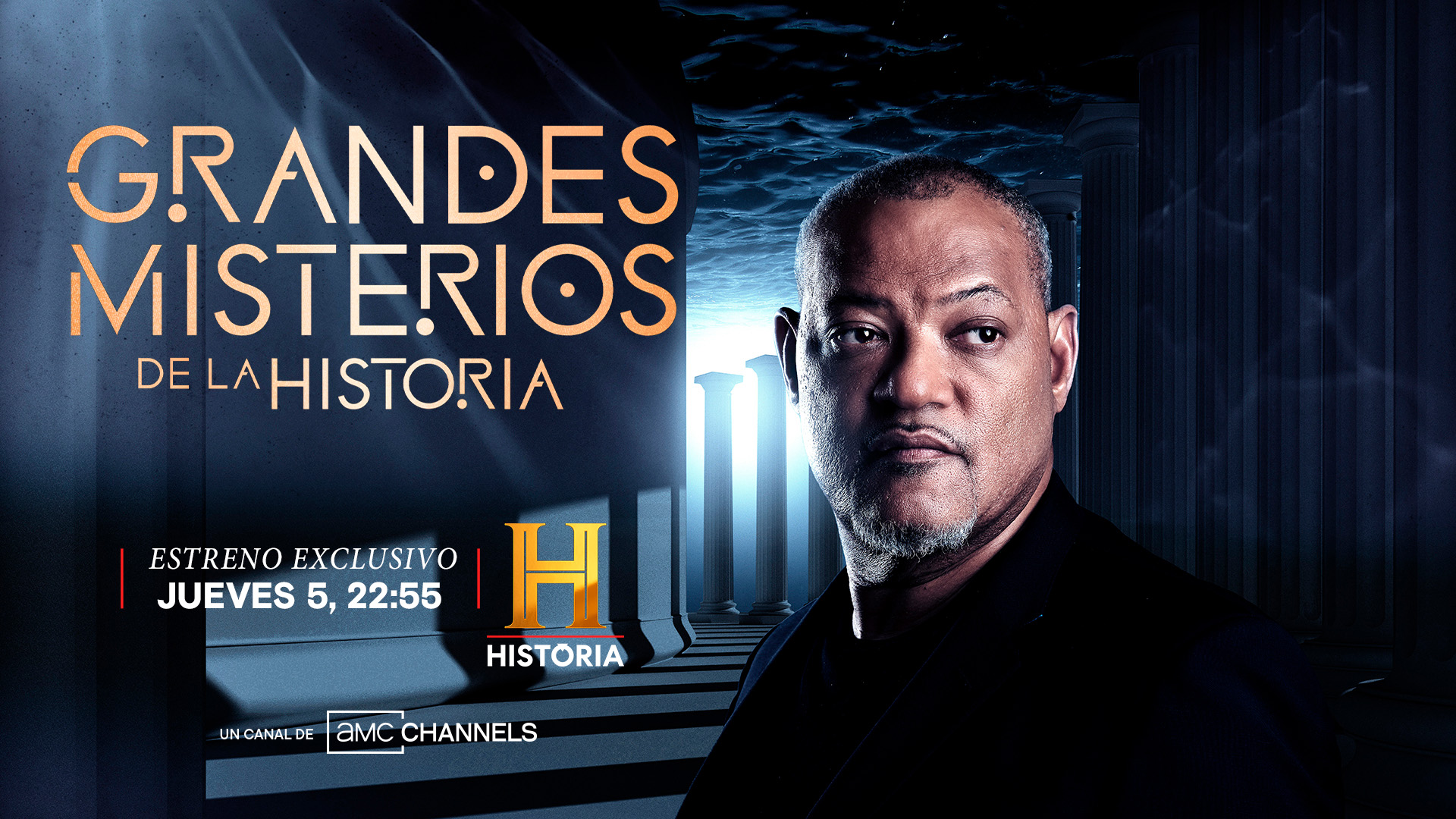 Laurence Fishburne regresa a Canal HISTORIA con nuevos casos en la sexta temporada de ‘Grandes misterios de la Historia’