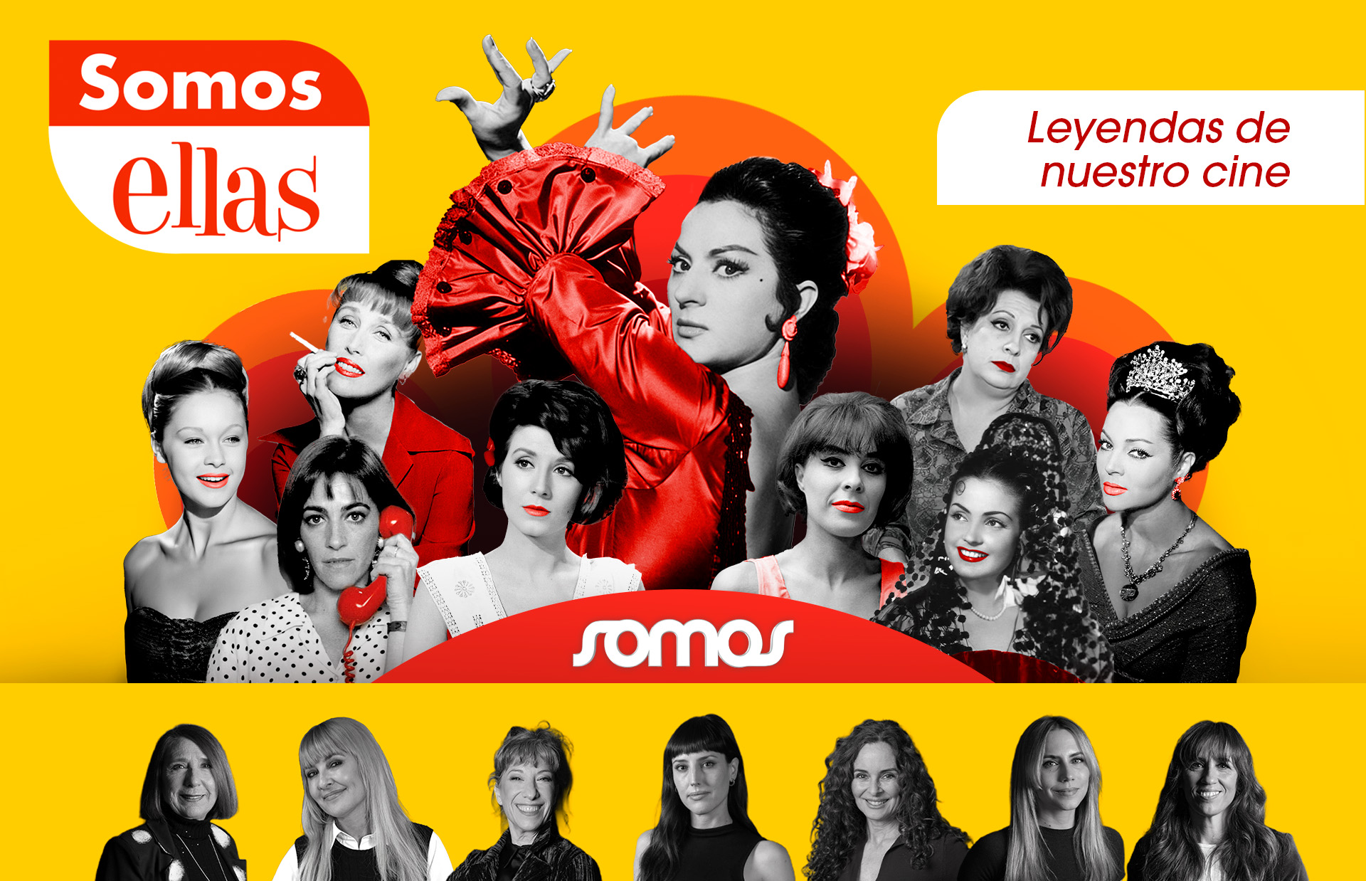 El canal Somos reivindica el legado de las grandes actrices del cine español con su producción original ‘Somos ellas’